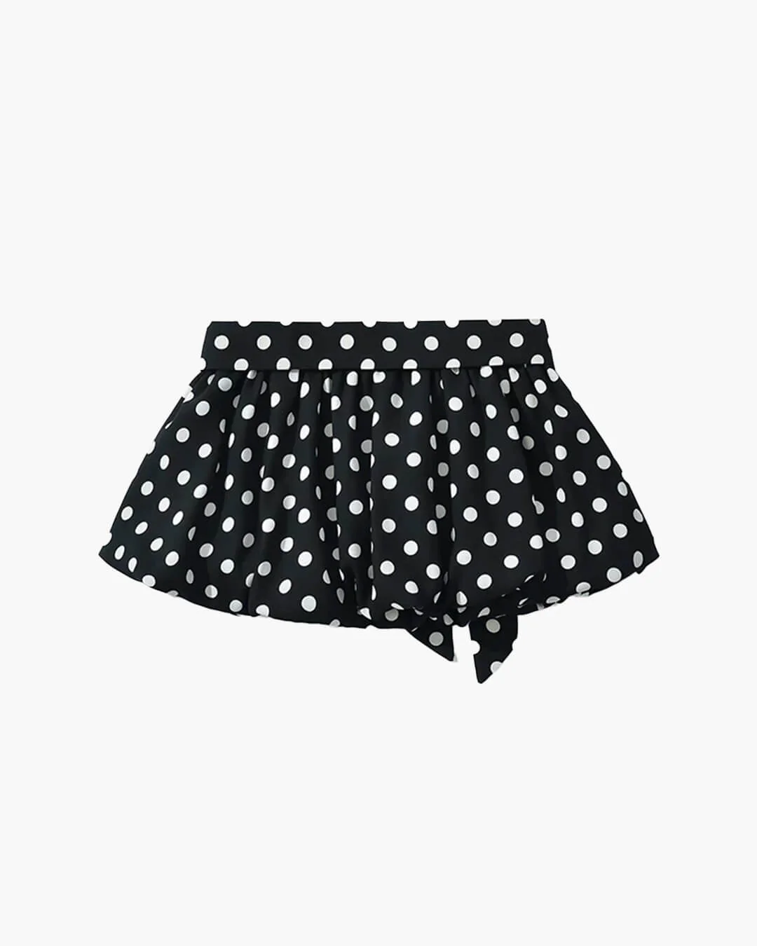 Astrid Polka Dot Elastic Waist Mini Skirt - Image 4