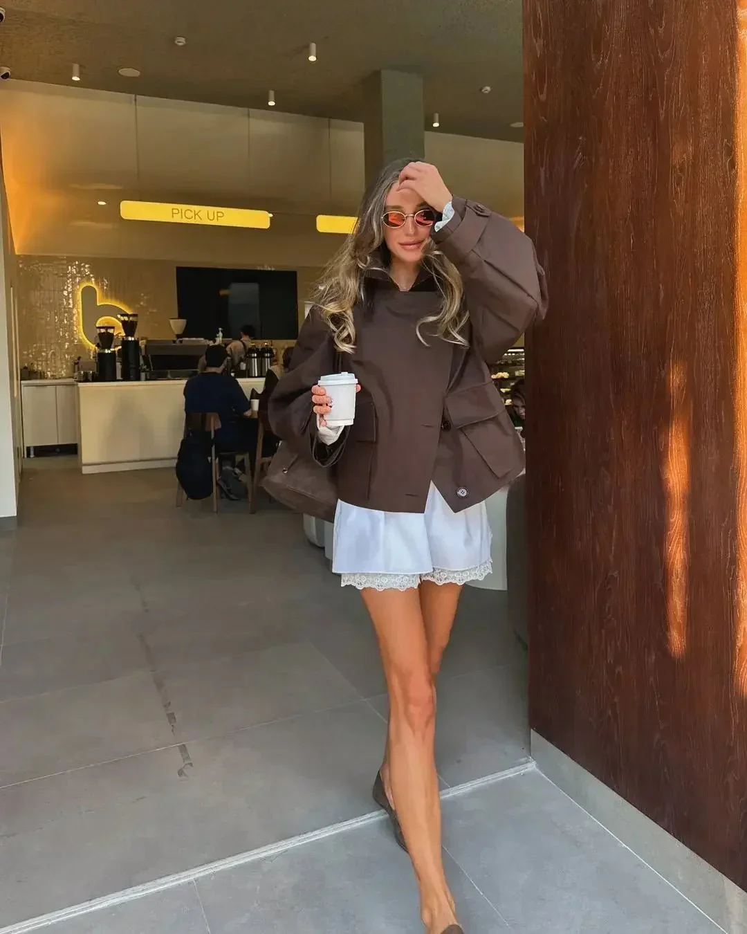 Beatrice Cropped Trench Coat