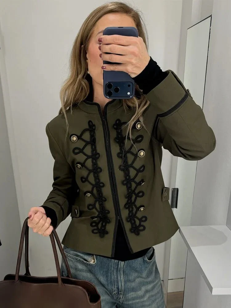 Becky Rope Knot Buckle Napoleon Jacket - Image 3