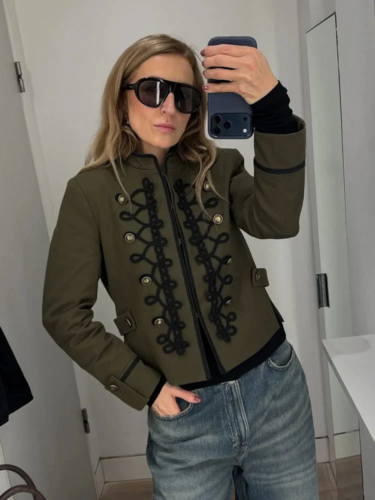 Becky Rope Knot Buckle Napoleon Jacket - Image 5