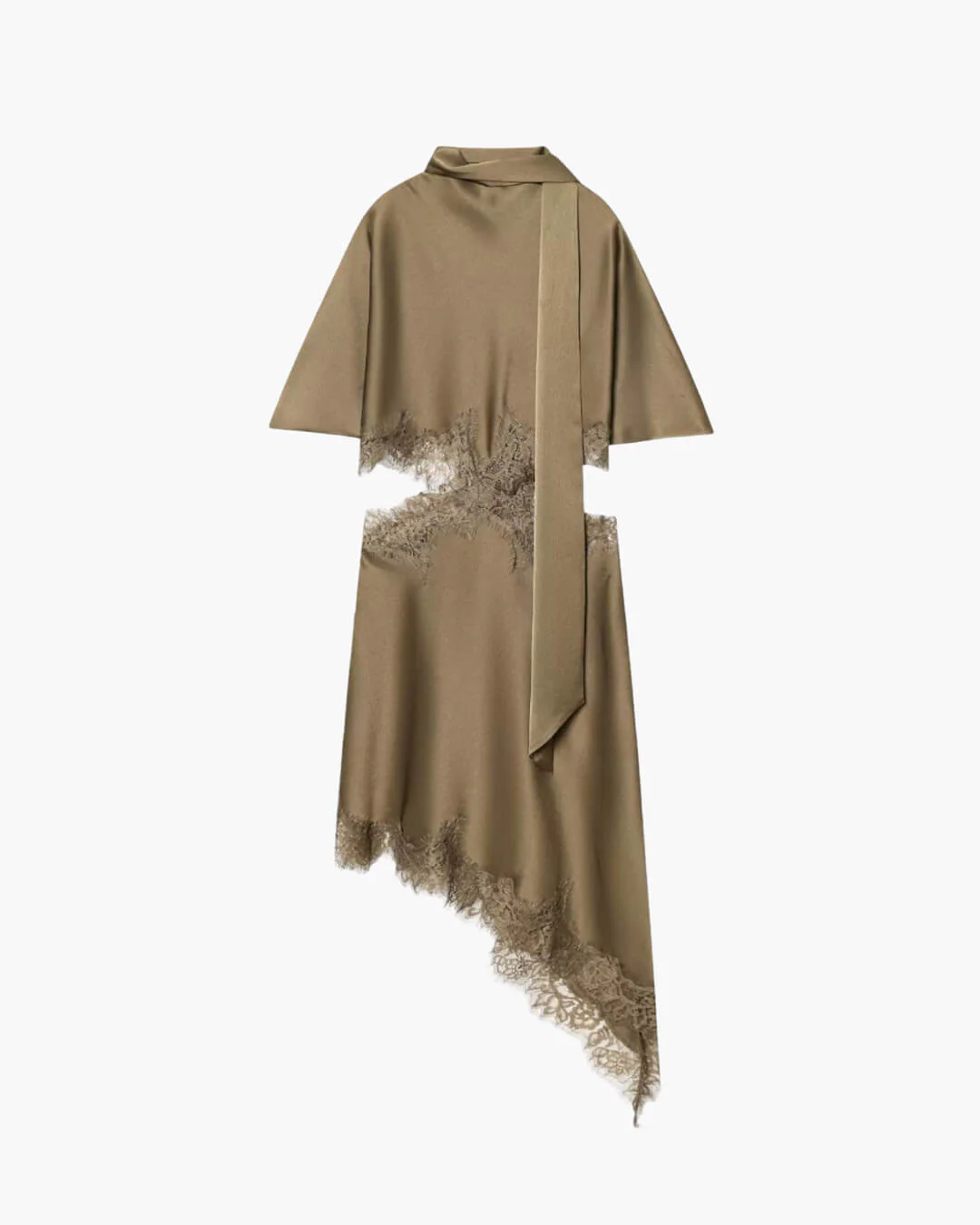 Bianca Cut Out Satin Mini Dress - Image 11