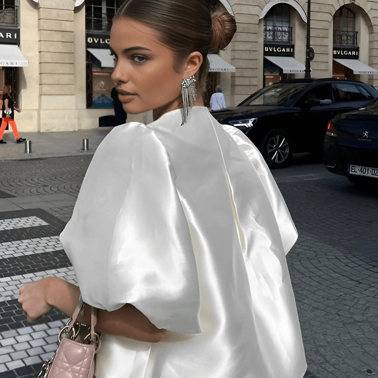 Bianca Satin Blouse - Image 3