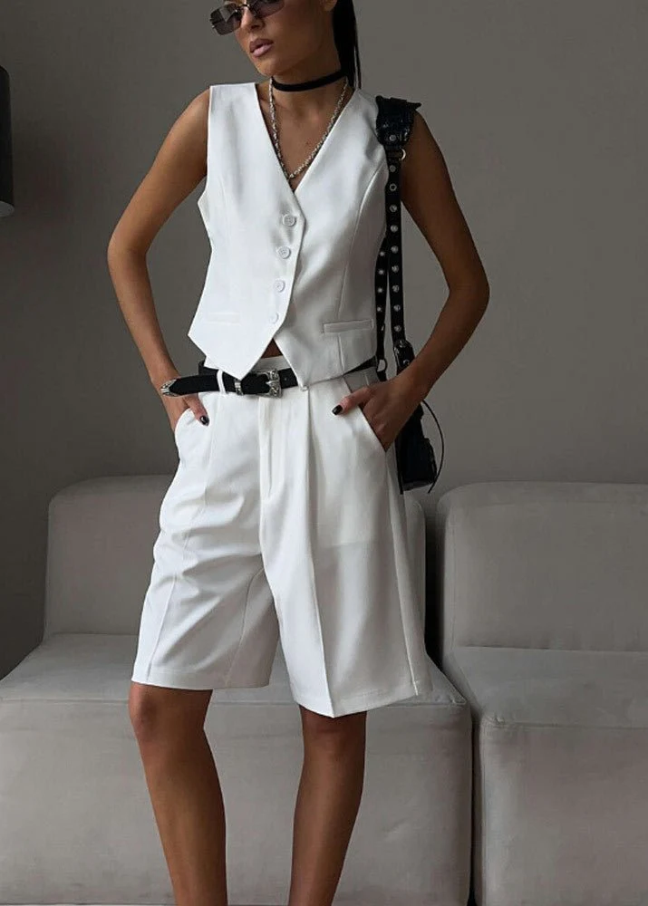Bianca Tailored Vest & Bermuda Shorts Set