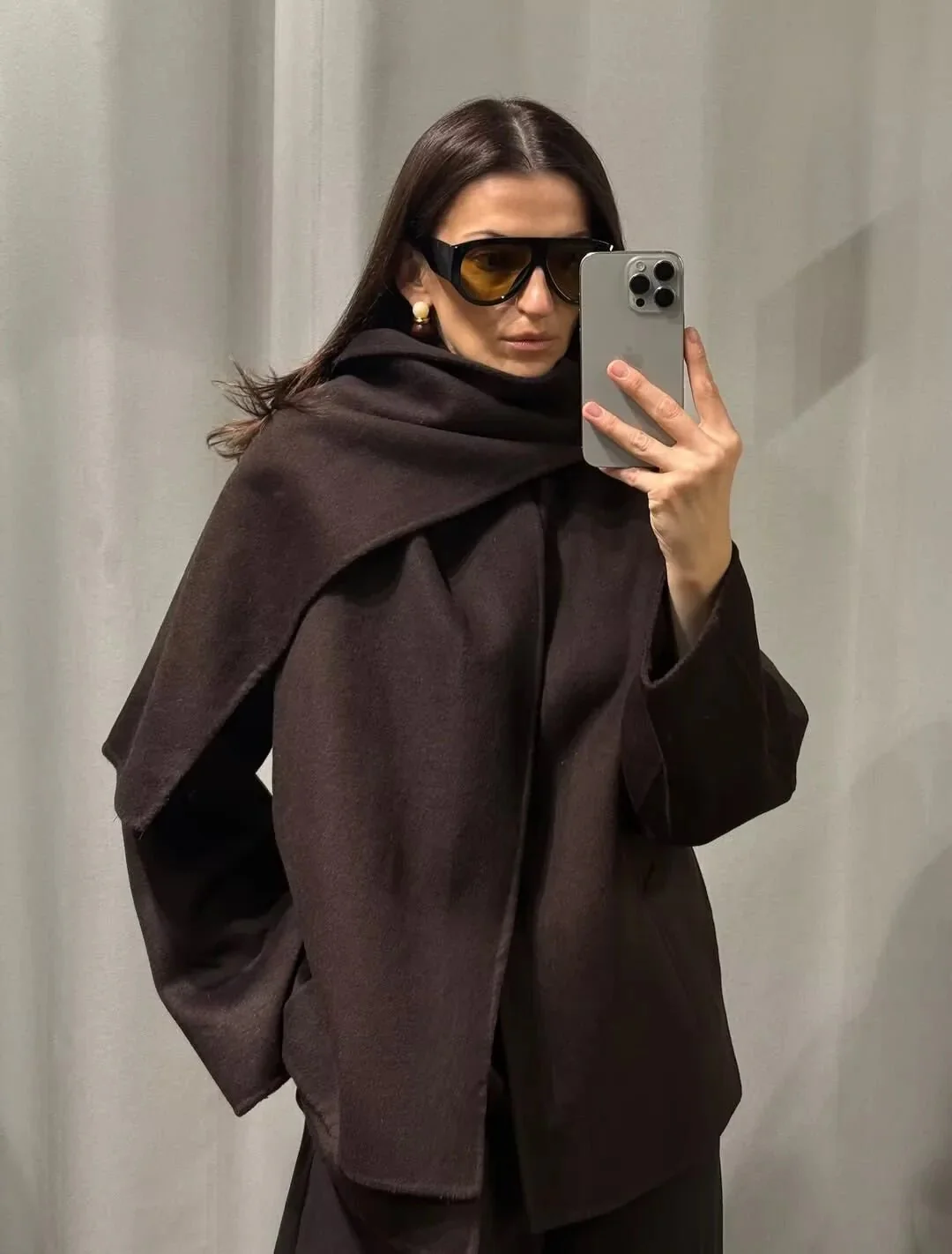 Cecille Coat with Scarf - Image 9