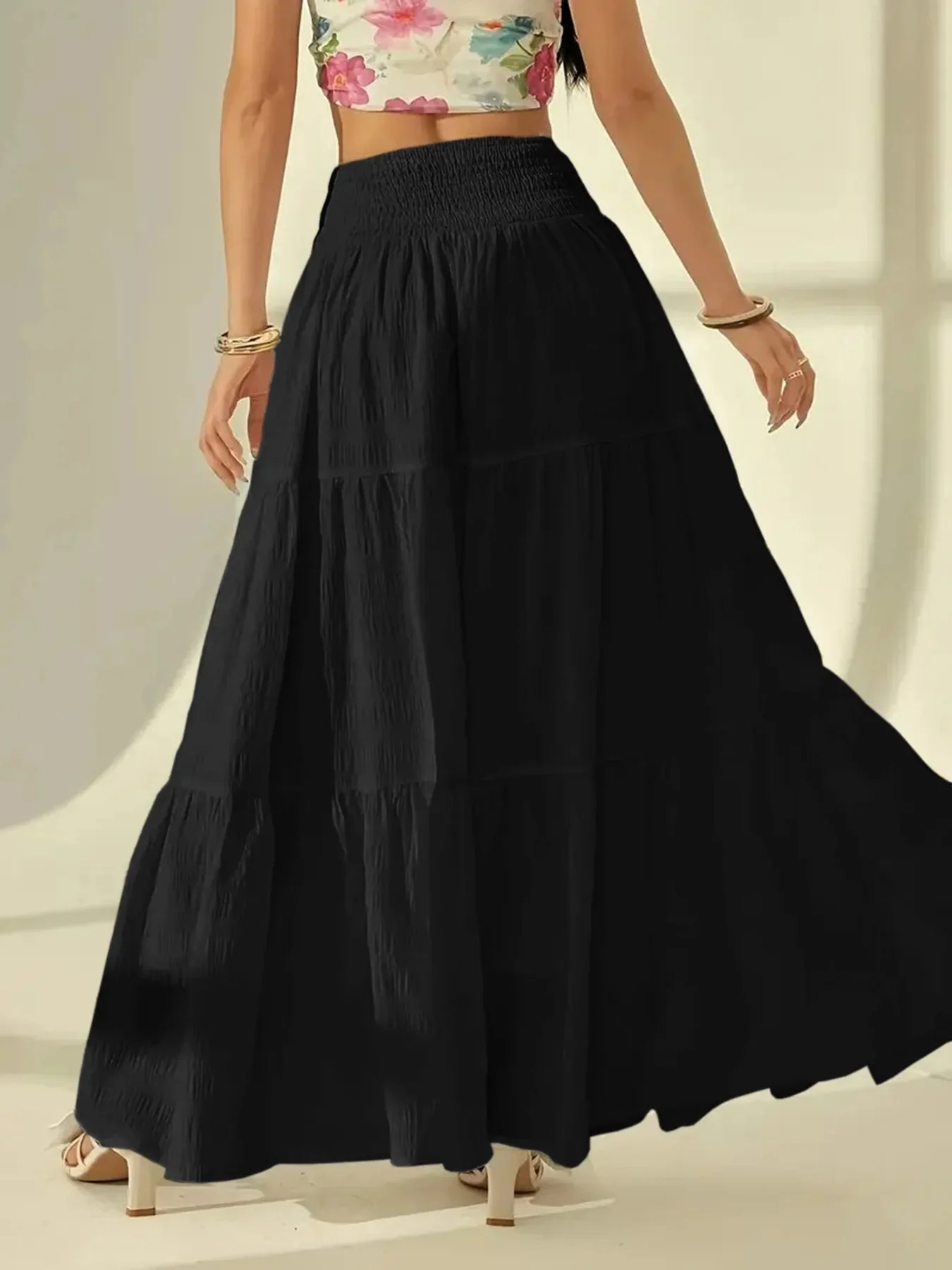 Celeste Layered Maxi Skirt - Image 2