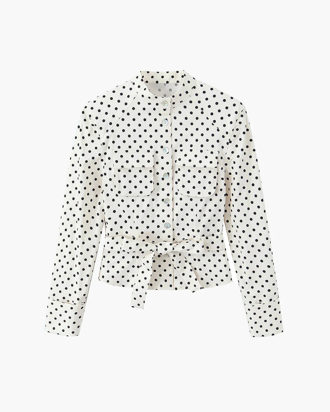 Cherry Polka Dot Jacket Capri Pants Set - Image 9