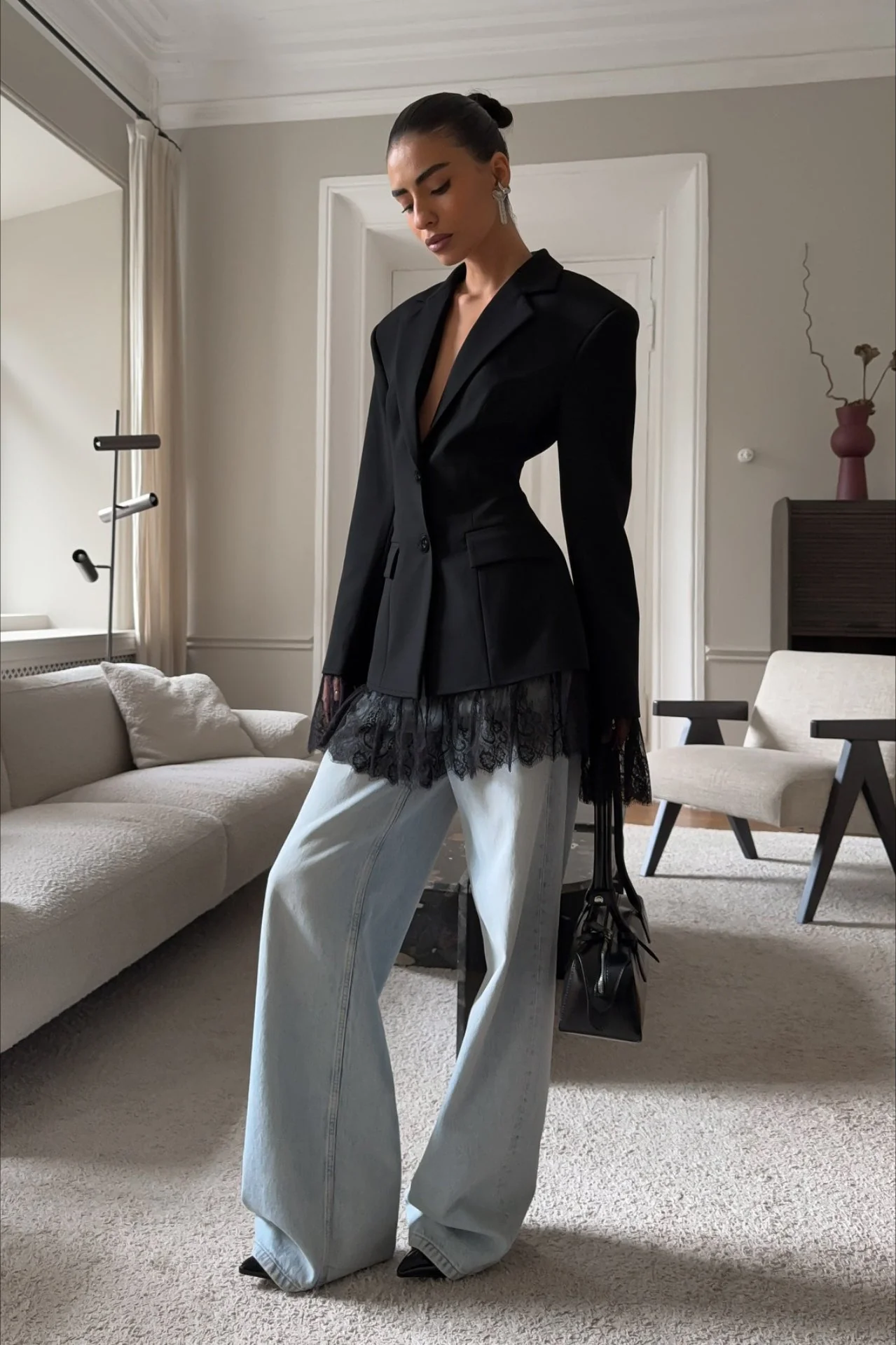Colbie Lace-Trimmed Blazer - Image 9