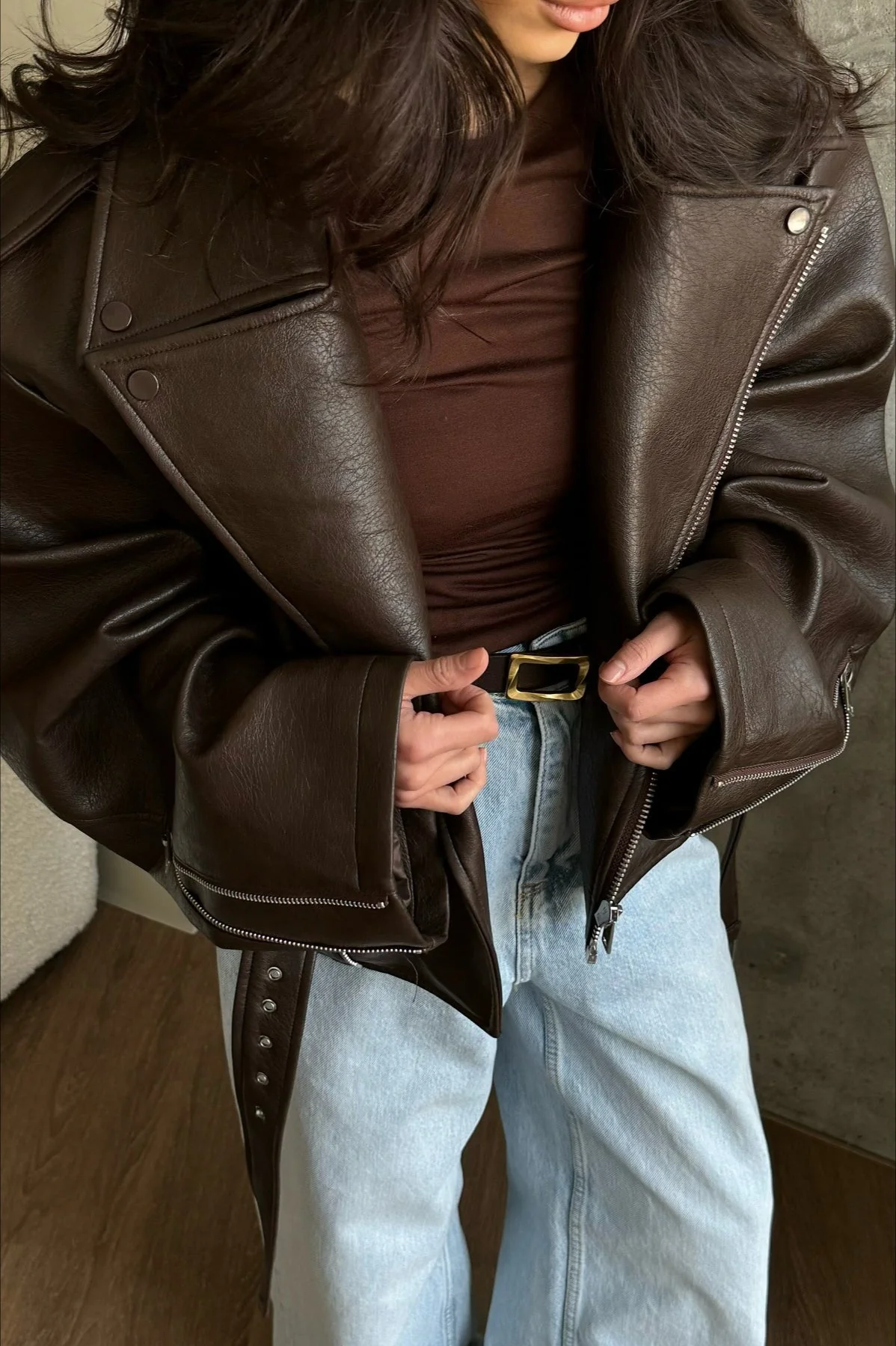 Gertrude Vegan Leather Jacket - Image 2