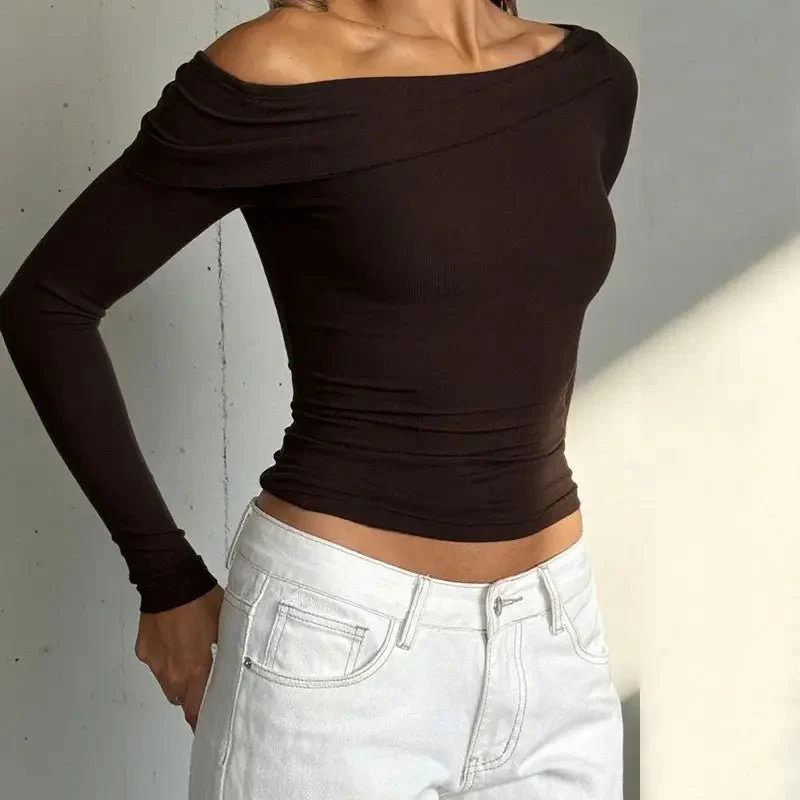 Glenda Asymmetrical Off Shoulder Top - Image 3