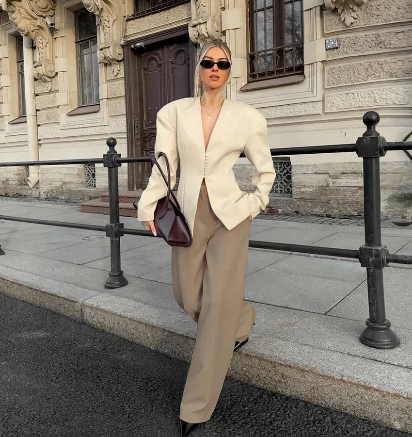 Isadora Padded Slim Blazer