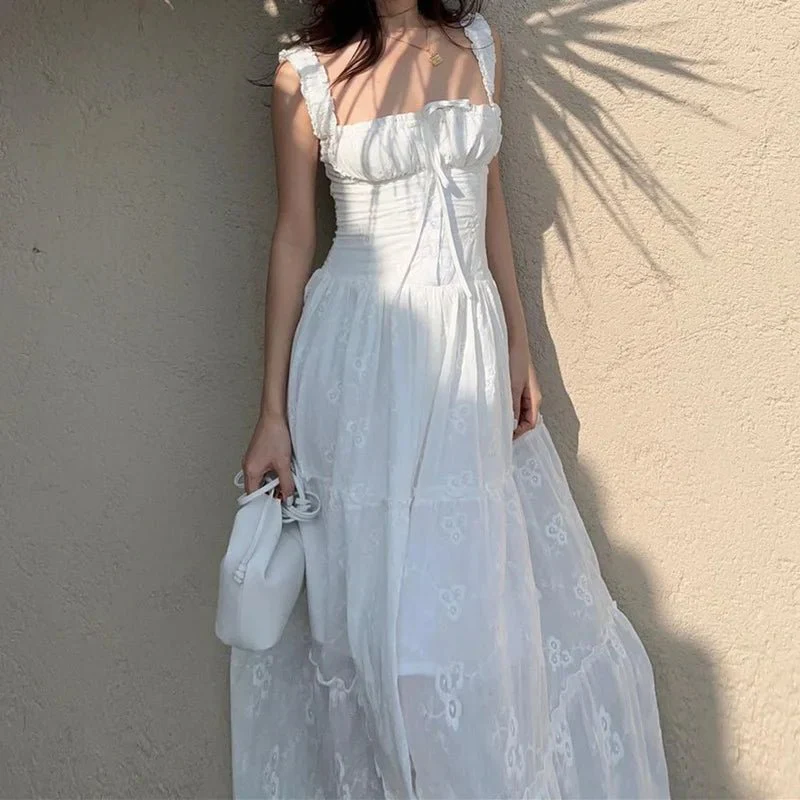 Karla Ruffle Trim Tiered Maxi Dress - Image 4