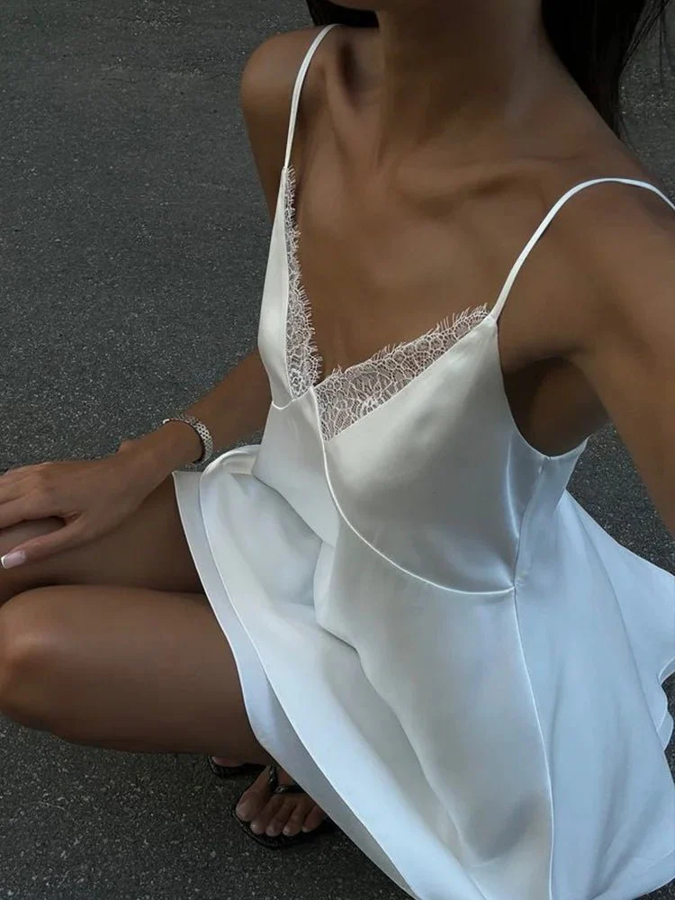 Kimberly Satin Mini Cami Dress - Image 2