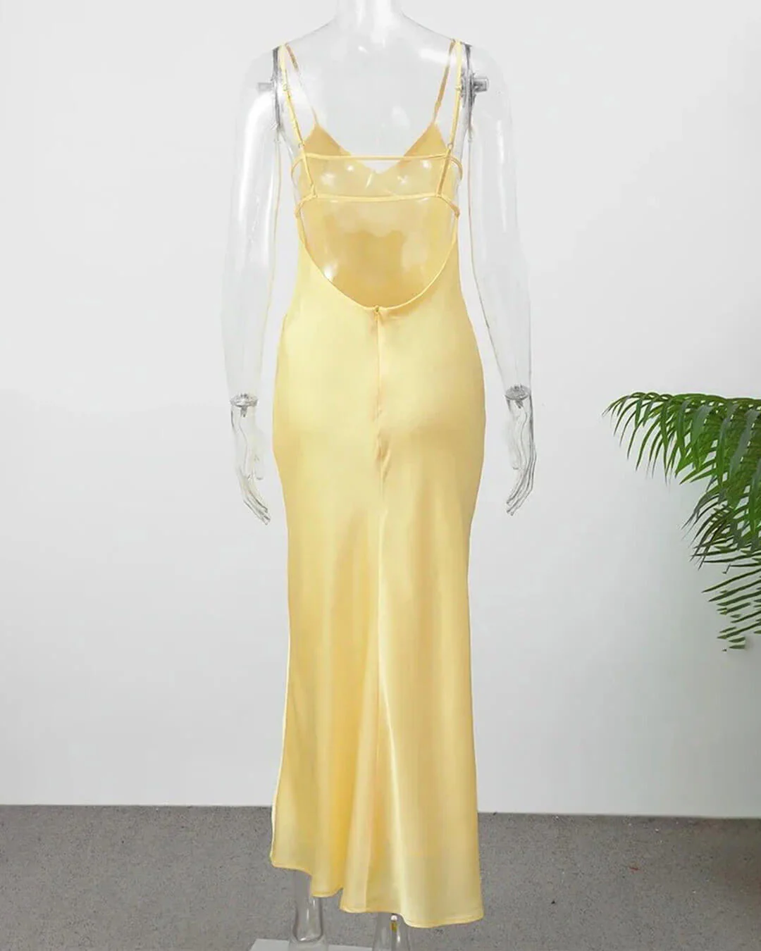 Kirra Satin Backless Maxi Dress - Image 4