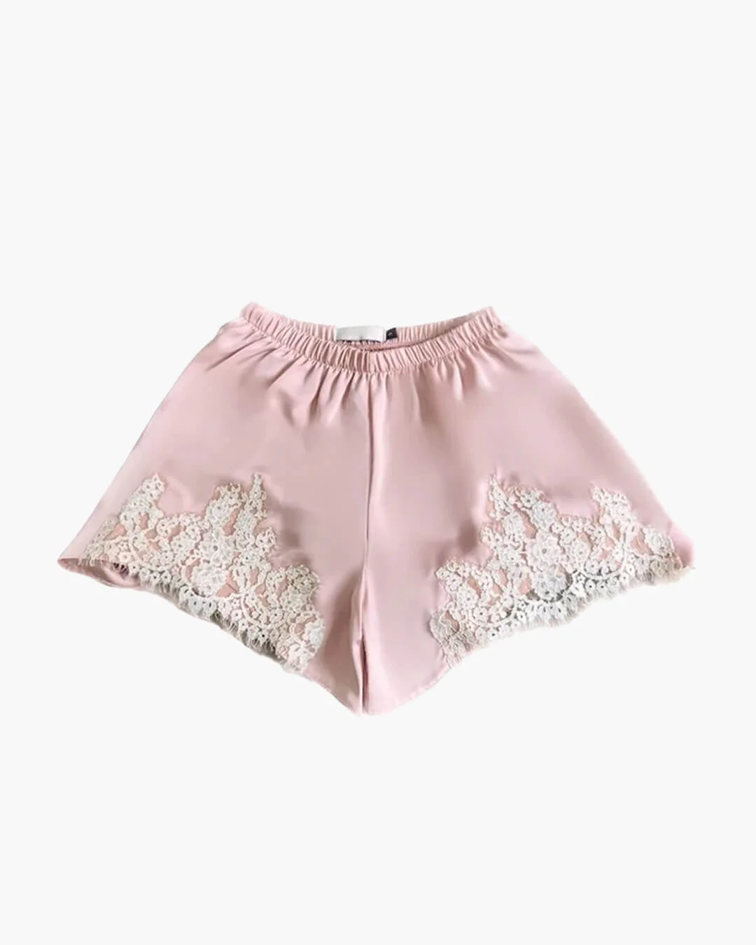 Laura Lace Patchwork Satin Shorts - Image 7
