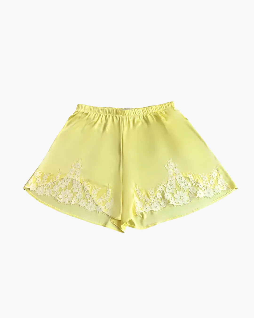 Laura Lace Patchwork Satin Shorts - Image 8