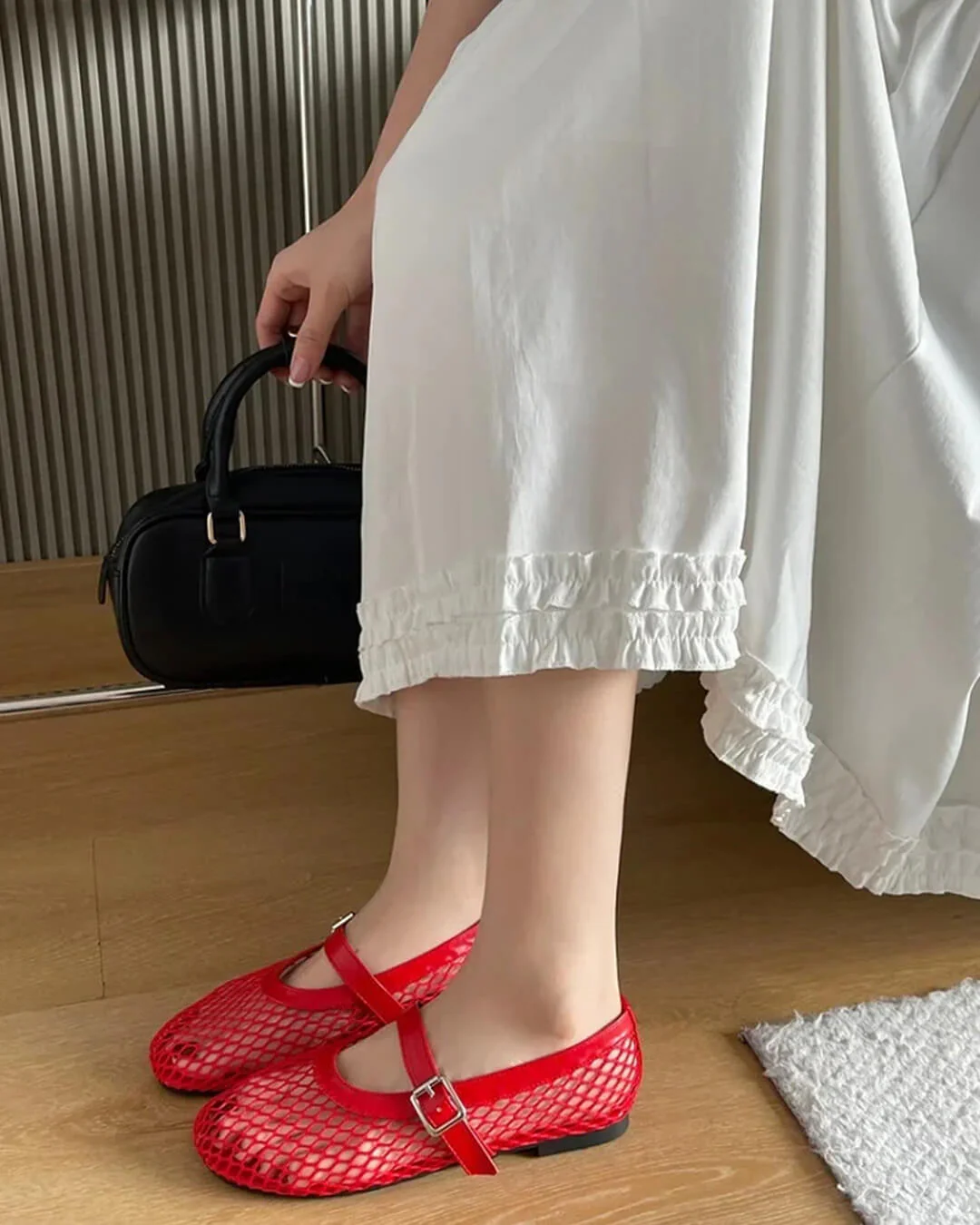 Laurette Buckled Ballet Flat Shoes - Image 5