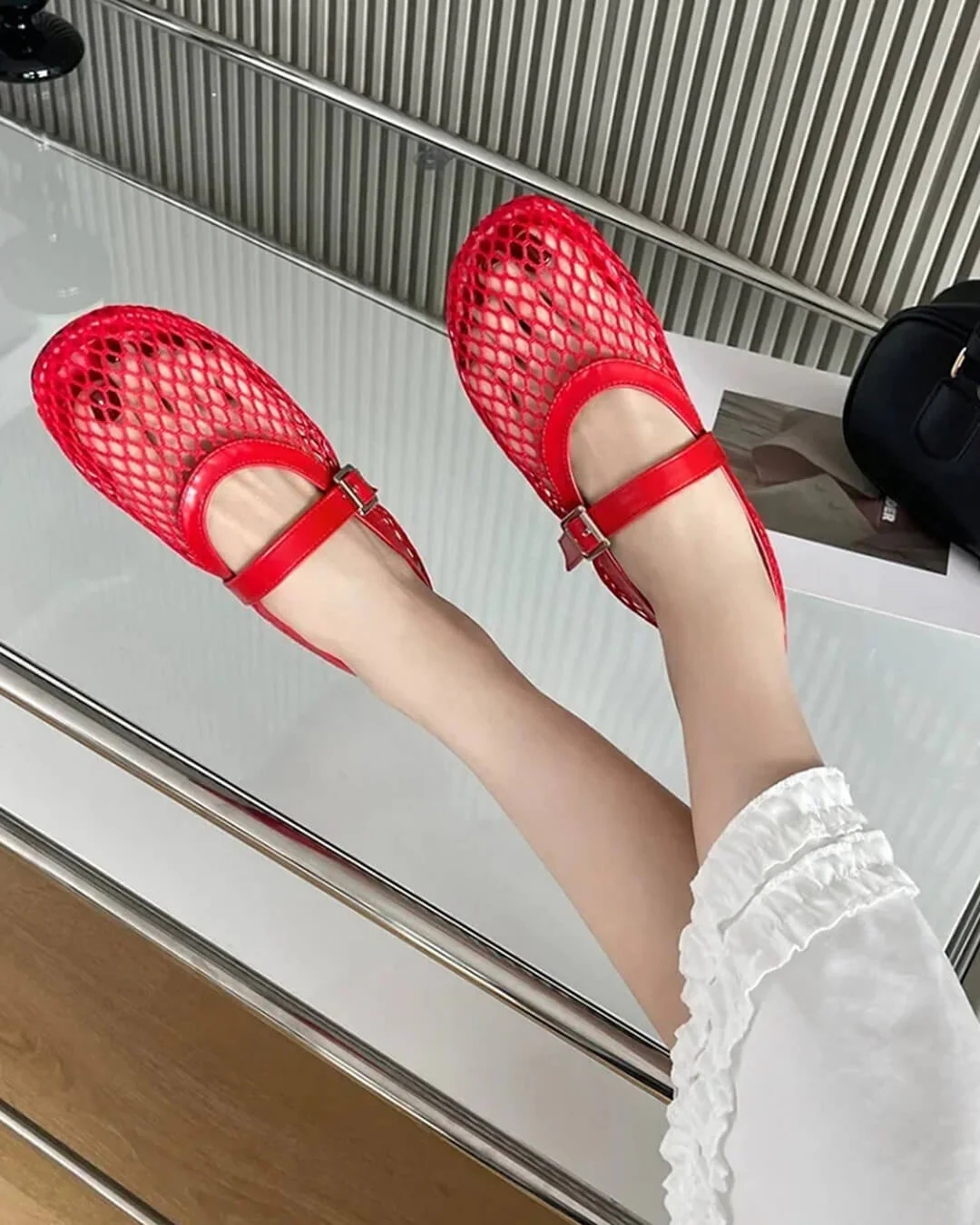 Laurette Buckled Ballet Flat Shoes - Image 6