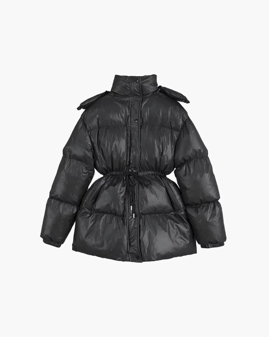 Lorie Drawstring Hooded Puffer Coat - Image 3
