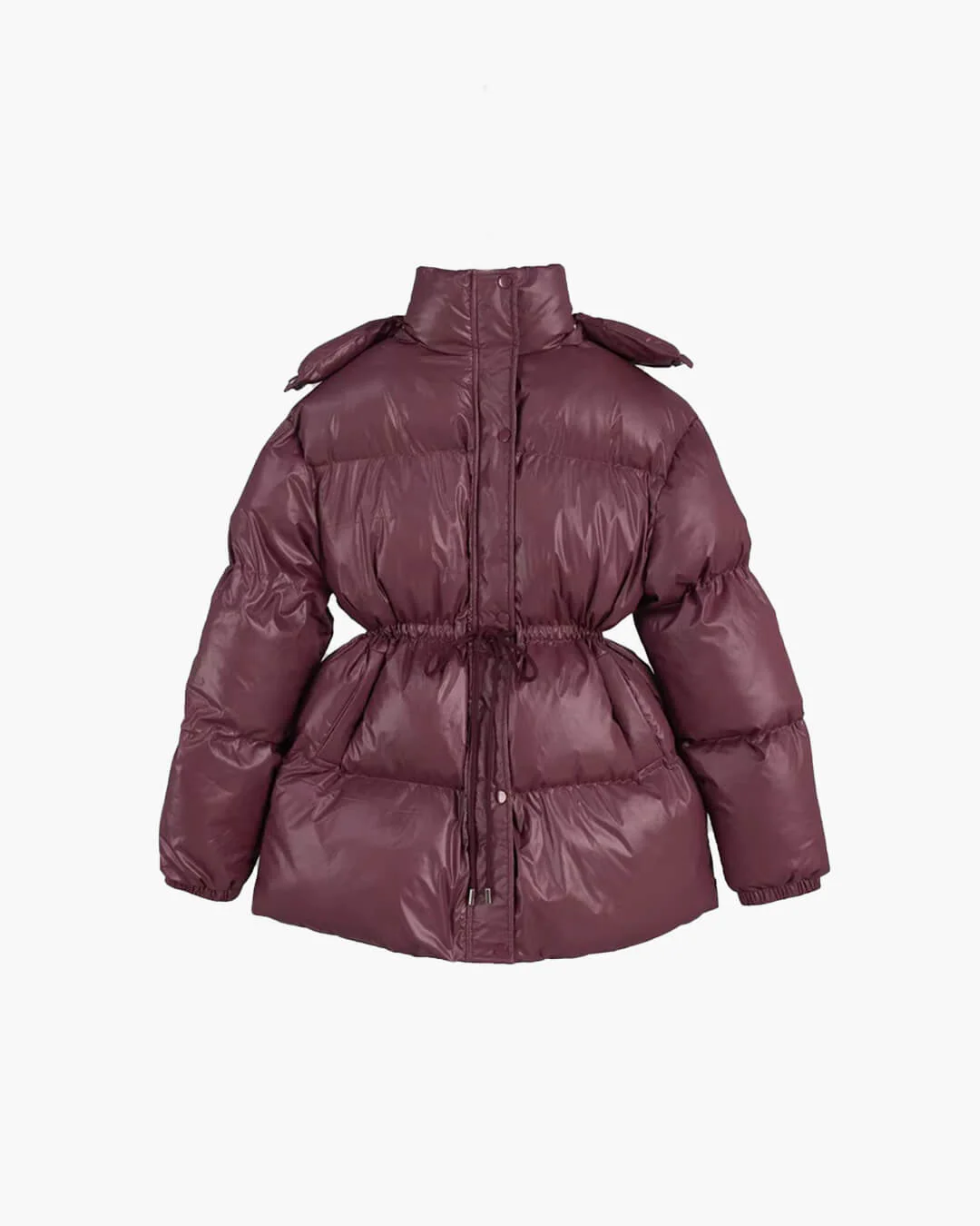 Lorie Drawstring Hooded Puffer Coat - Image 6