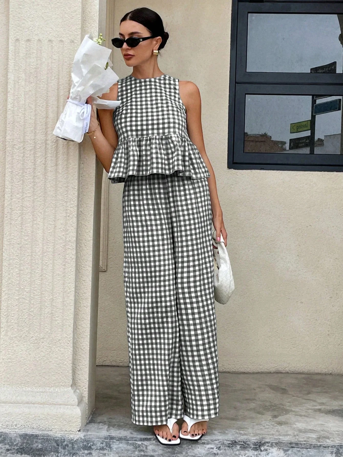 Mei Lattice Ruffled Two-Piece Set - Image 8