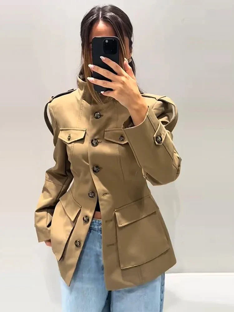 Melinda Slim Fit Trench Coat - Image 2