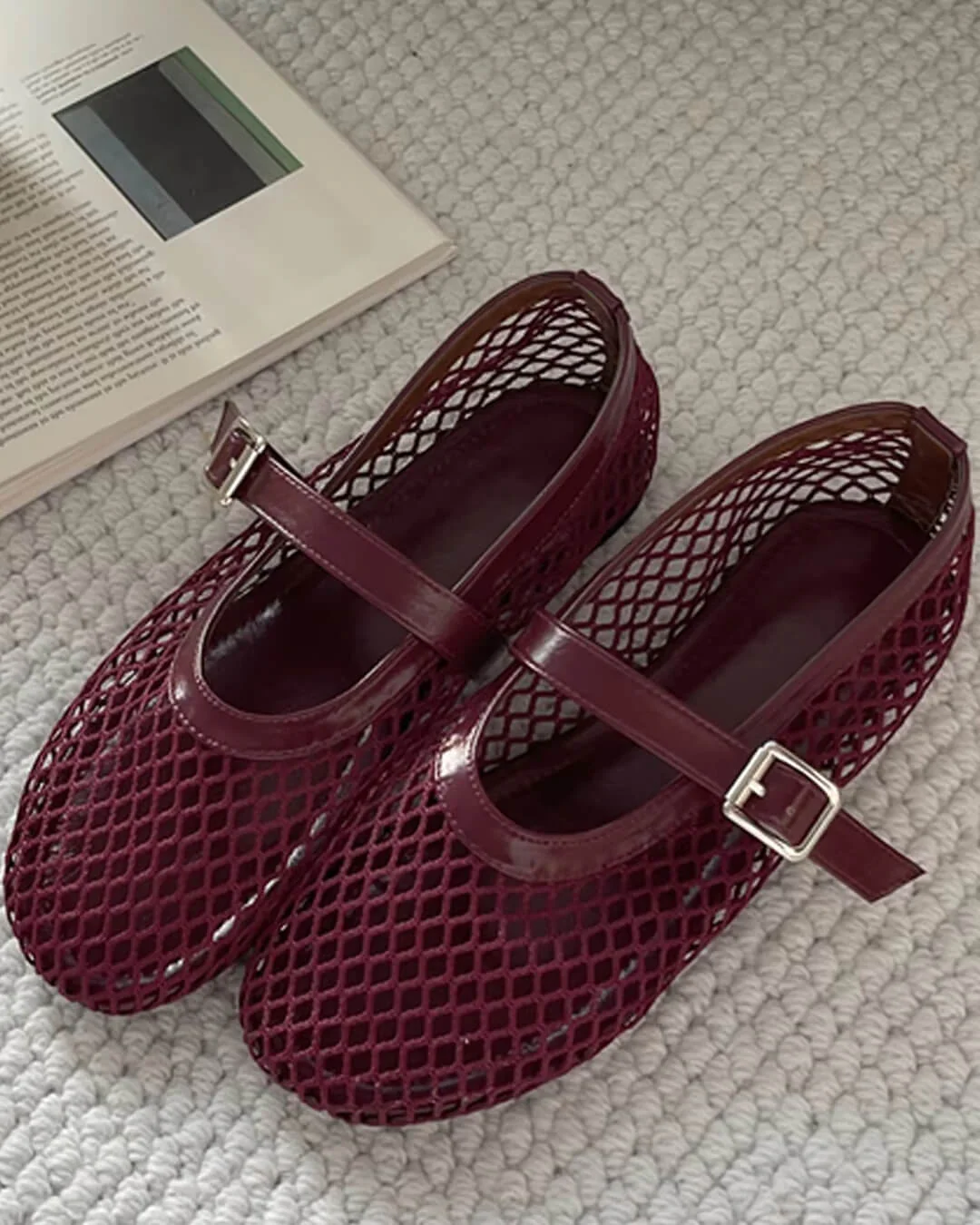Rebecca Mesh Ballet Flats - Image 11