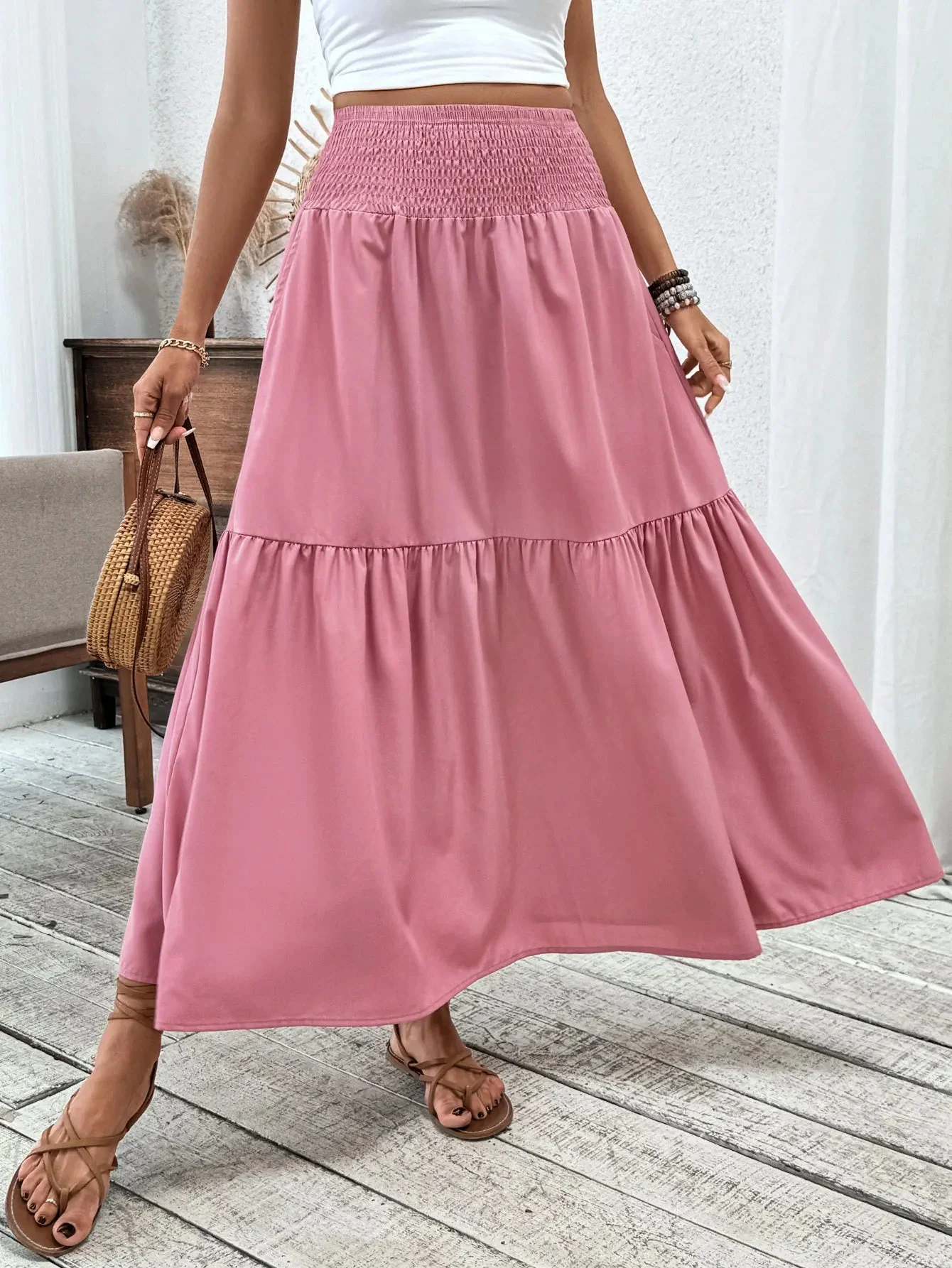 Rivka Boho Floral Maxi Skirt - Image 2