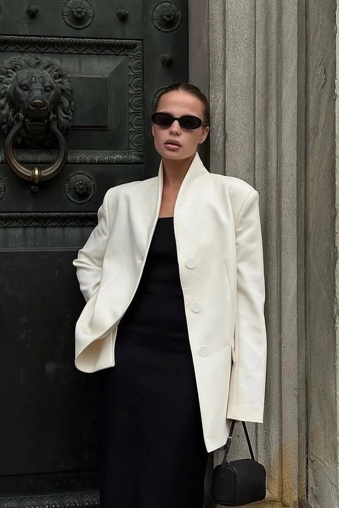 Roxie Stand Collar Blazer - Image 2