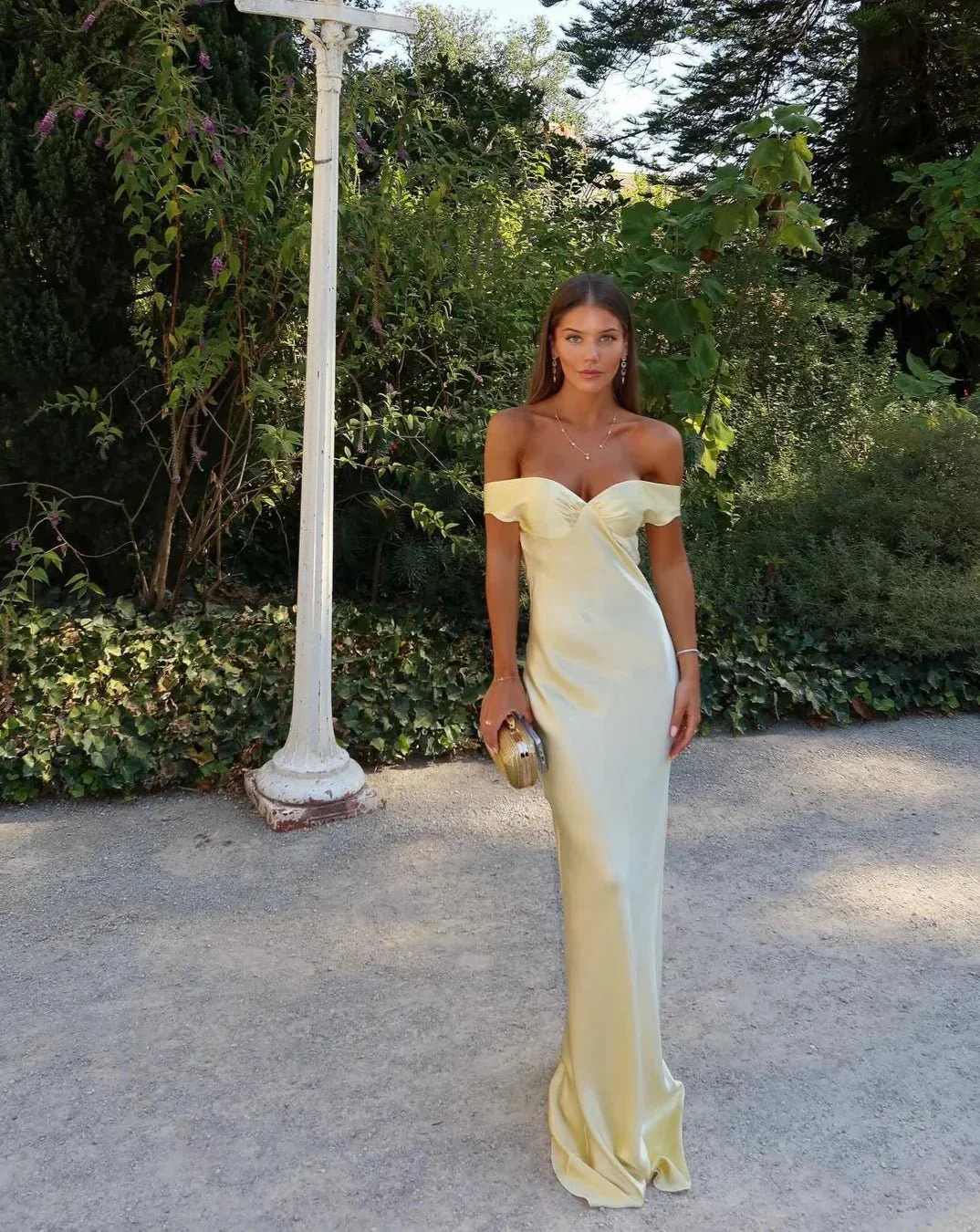 Serene Backless Satin Maxi Dress - Image 4