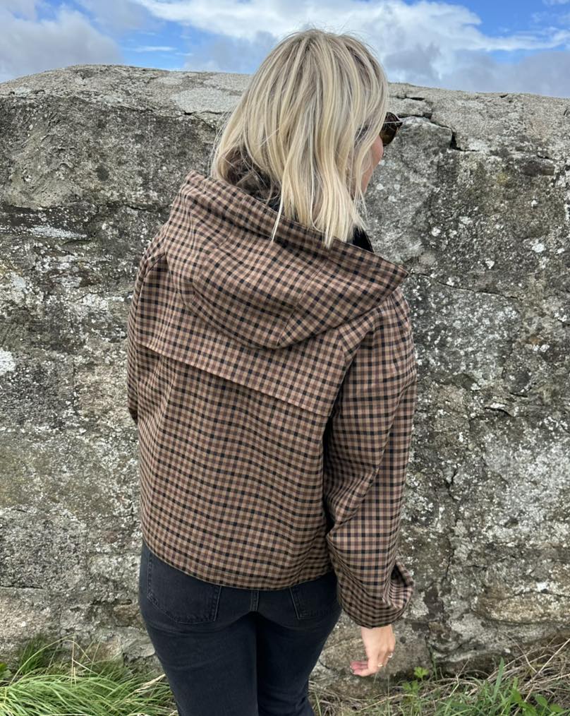 Shirley Hooded Plaid Shirt Jacket - Image 7