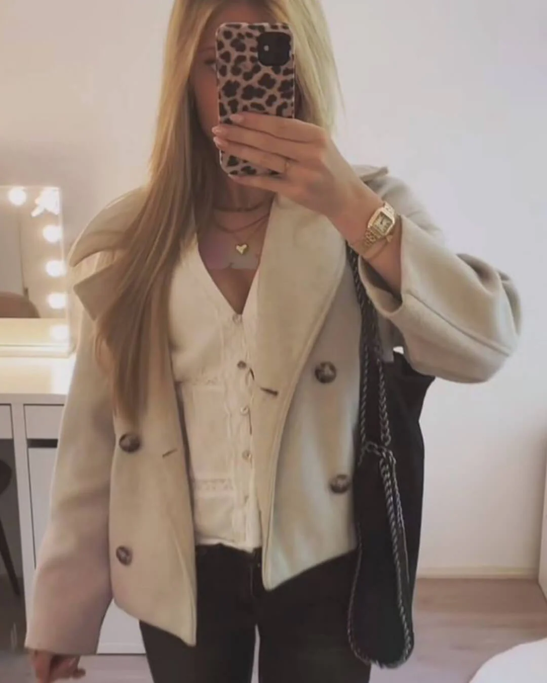Suzane Short Double-Breasted Coat - Image 5
