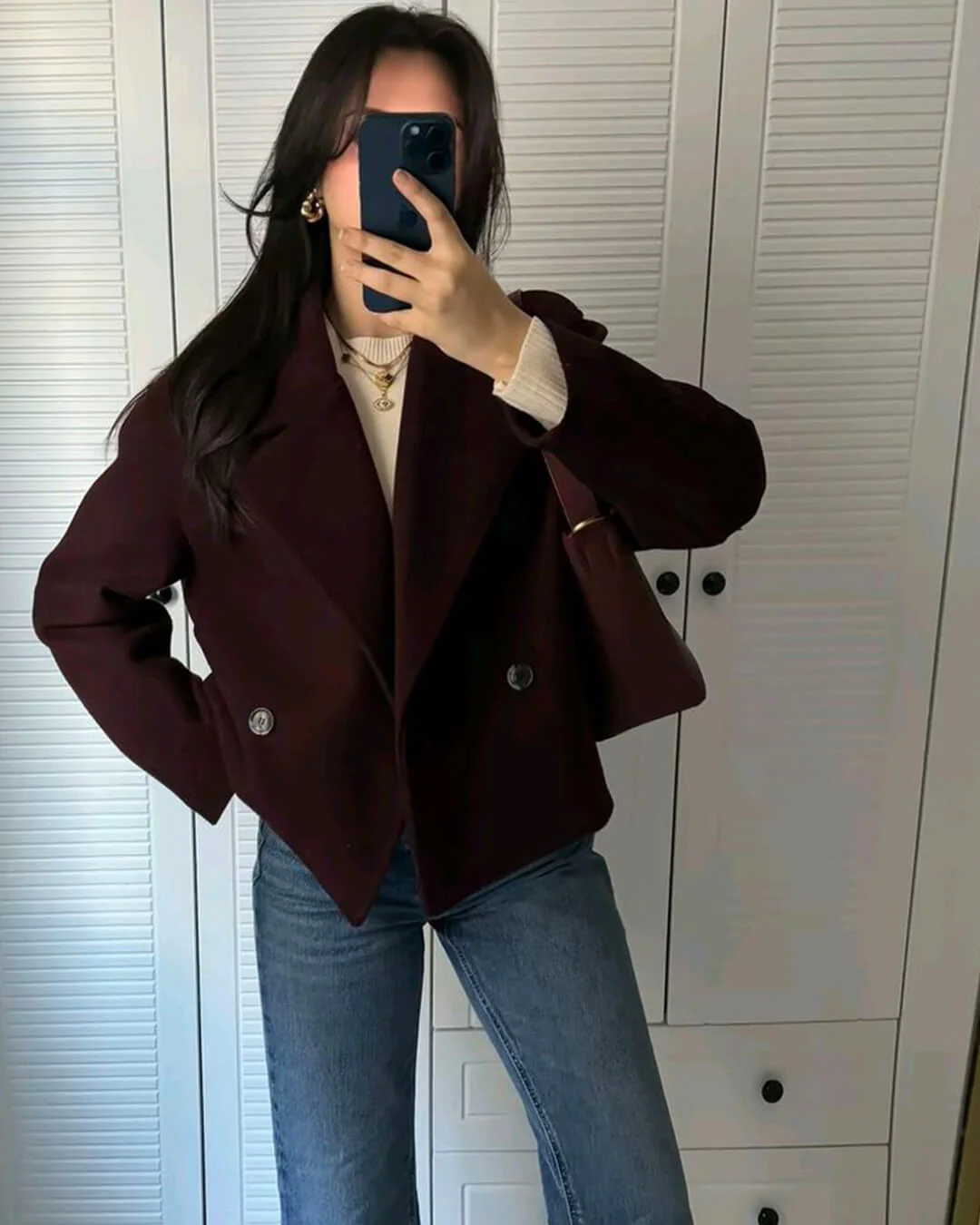 Suzane Short Double-Breasted Coat - Image 9