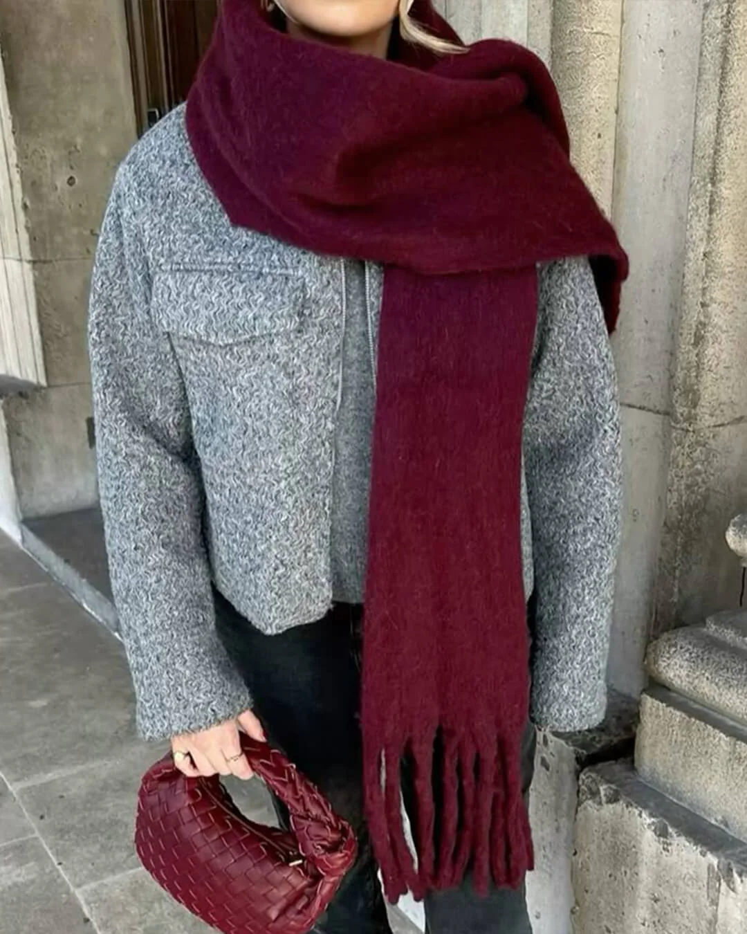 Tanya Tasseled Winter Scarf - Image 20